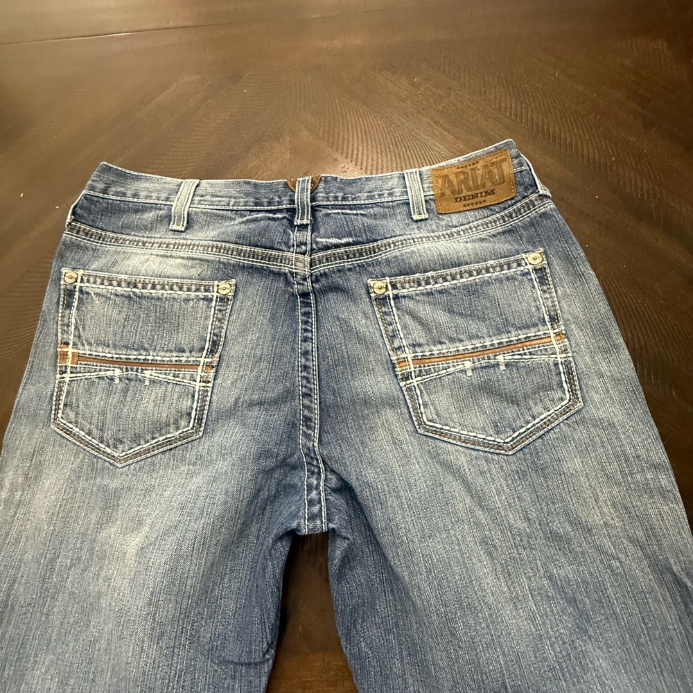 Ariat M4 Men's Relaxed Light Blue Washed Denim Jeans